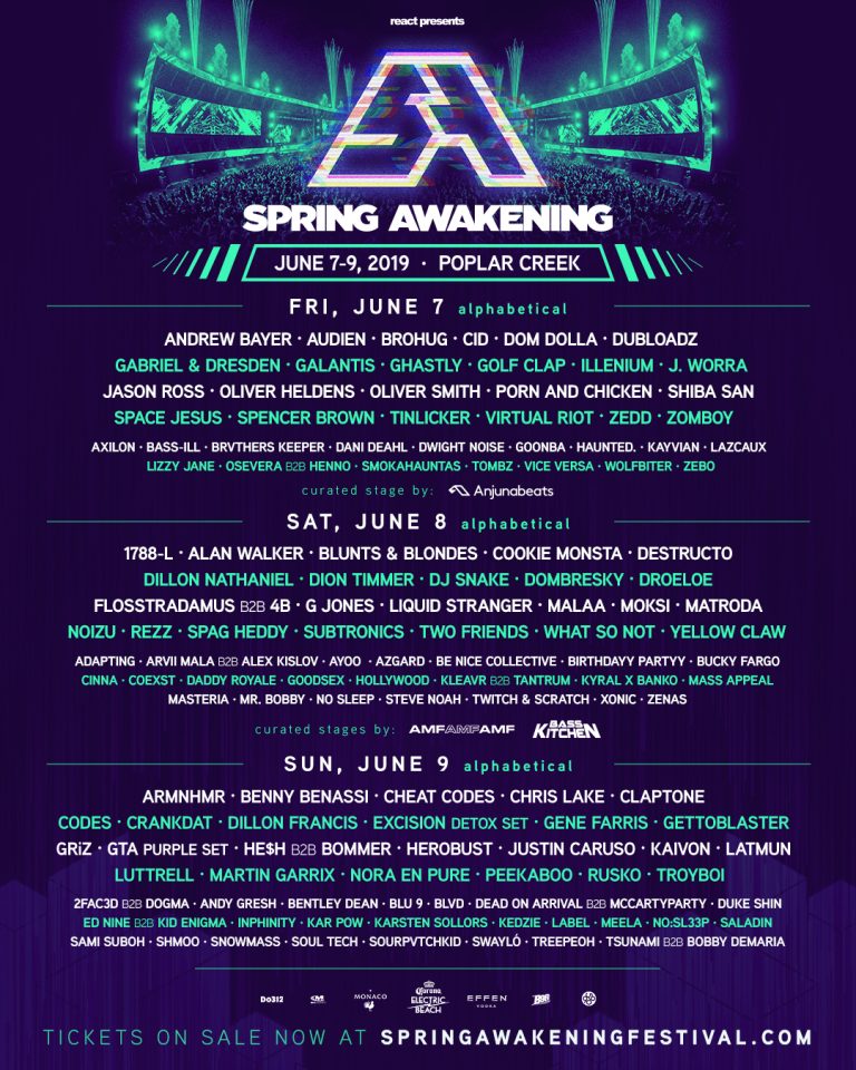 Spring Awakening Chicago full lineup and other news Quip Magazine