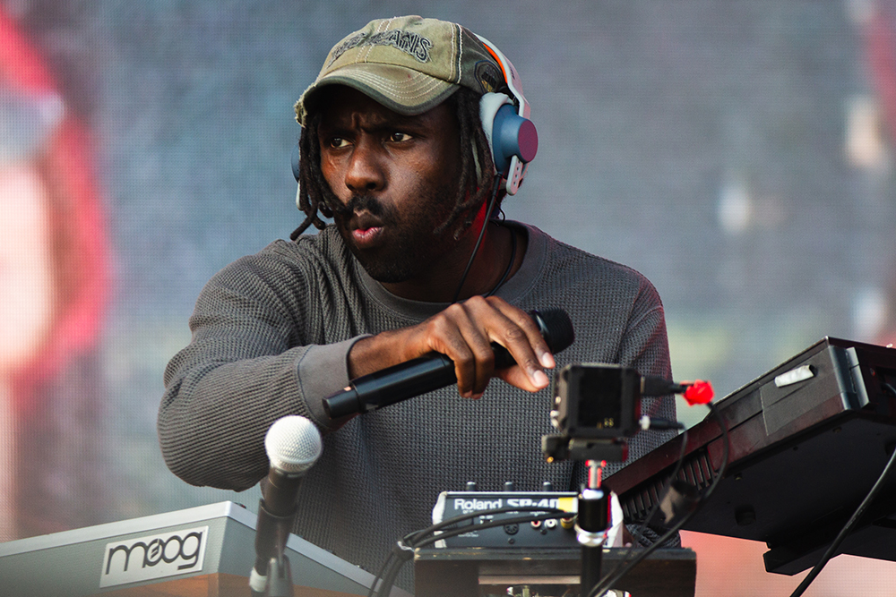 Blood Orange takes to the festival stage in Chicago Ill., at the Bud Light stage during the first day of Lollapalooza 2026, July 30.