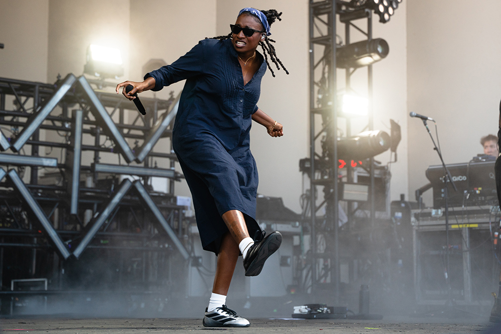 On July 30, 2026, Little Simz performs at the Tito's lollapalooza stage during the music festival's first day.